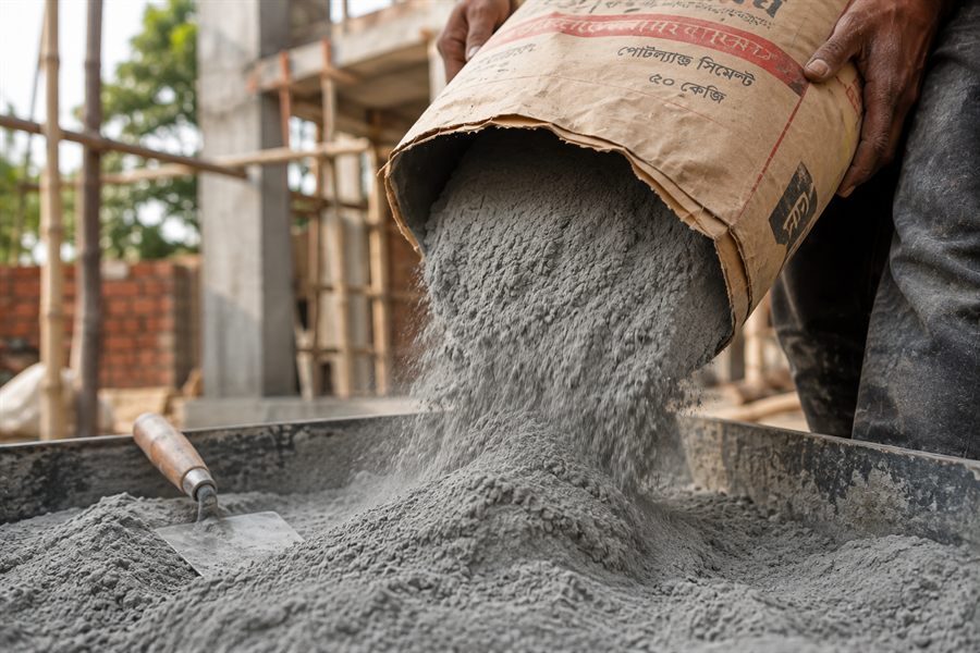নির্মাণকাজে ব্যবহৃত পোর্টল্যান্ড সিমেন্ট